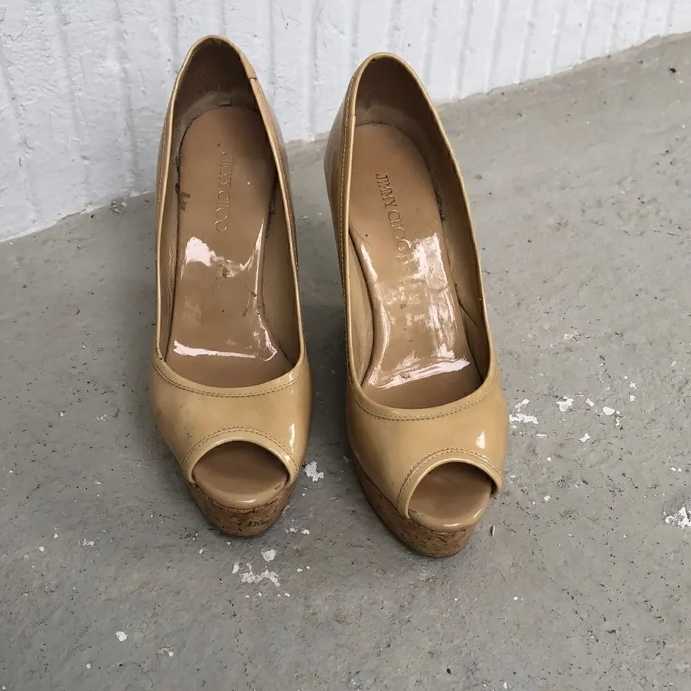 Jimmy  Choo  wedge platform heels